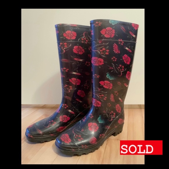 ❗️SALE ❗️VINTAGE- Rain boots - Picture 1 of 2
